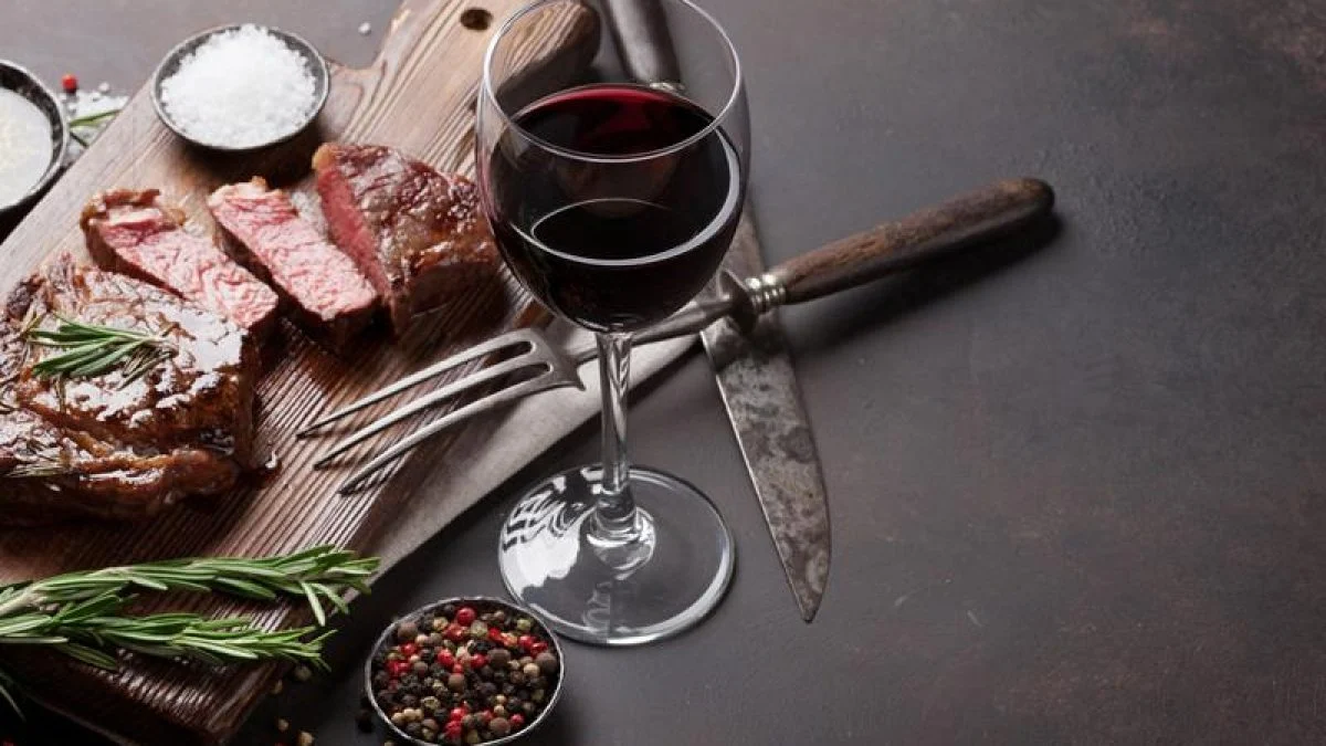 Vinho com carne